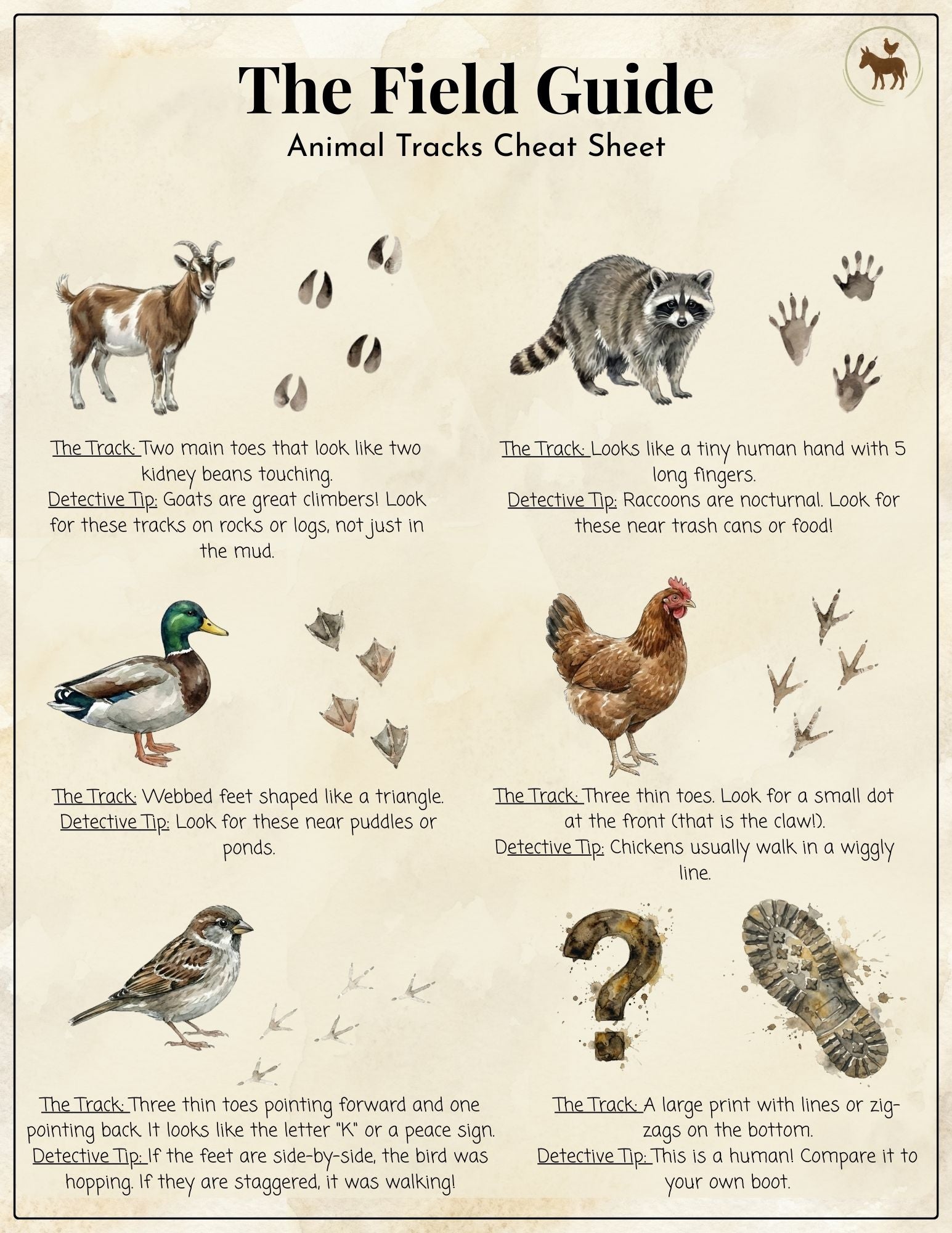 Free Animal Track Explorer Pack