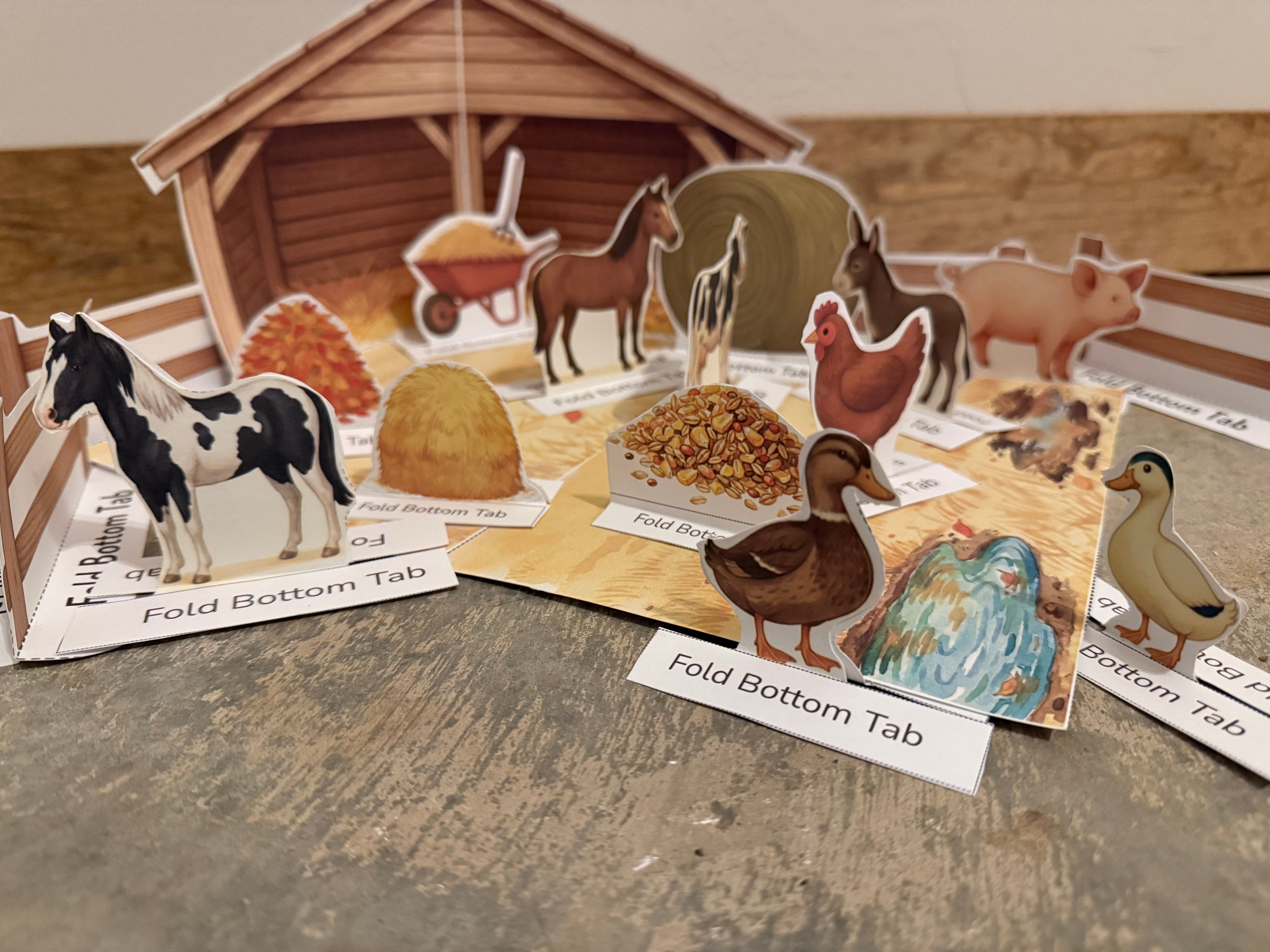Farm Intro Pack | 3D Barn Craft & Real Animal Videos | PreK-2nd Science Unit