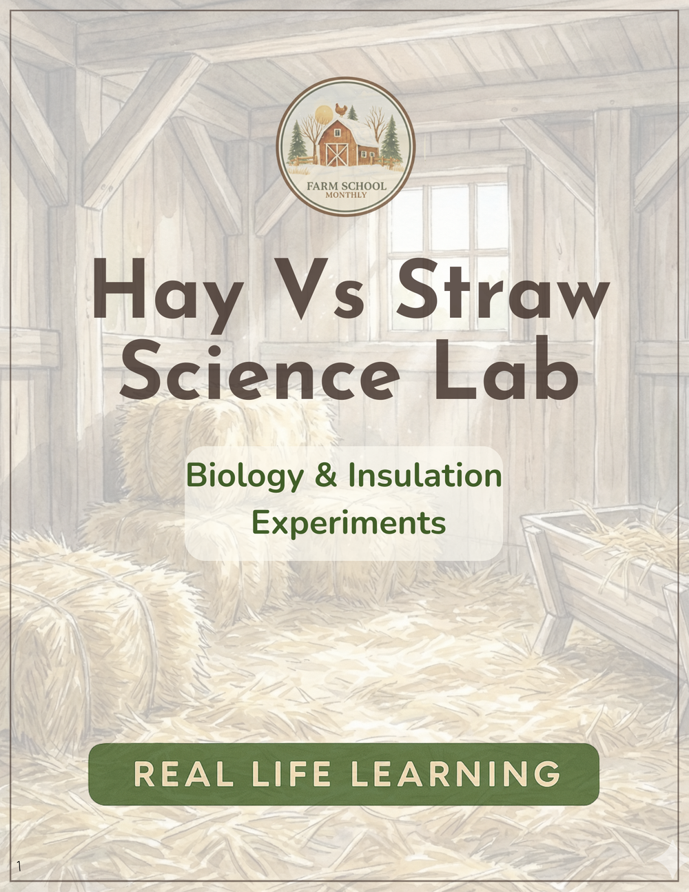 Hay vs. Straw: A Hands-On Animal Science Lab for PreK–2